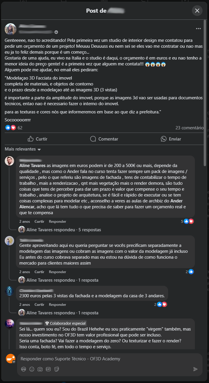 Comunidade de alunos da OF3D Academy — 6 de 6