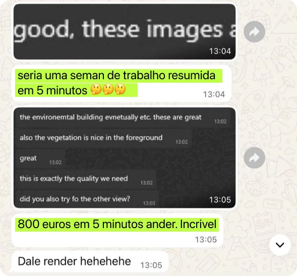 Depoimento de aluno sobre resultados com IA